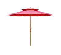 2.7M,Garden Umbrella,Market Umbrella,Balcony Umbrella,Very Suitable for Outdoor Activities,Terrace Umbrellas,Double Top Canopy with Crank,Table Umbrella,Waterproof,Sun Protection