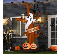 2.7m Halloween Inflatable Tree with Ghost and Pumpkin Lighted for Decoration