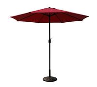 Φ2.7m Outdoor Garden Large UV Proof Rainproof Folding Parasol, Single Top Sun Umbrella, Balcony, Courtyard, Swimming Pool, Beach, Resin Base
