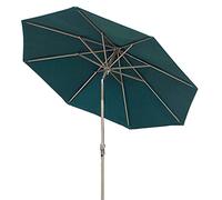 2.7M Tilting Garden Parasol Umbrella, Outdoor Sun Shade with Crank, UV Protective Waterproof Patio Umbrella for Balcony Courtyard Lawn