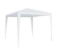 2.7m x 2.7m Garden Gazebo Marquee Party Tent Wedding Canopy OutdoorWhite