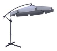2.7mBanana Parasol Cantilever Umbrella with CrankDark Grey