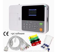 2.8" Color LCD Digital Electrocardiograph 3 Channel 12 Lead ECG Thermal Printer