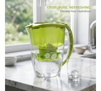 2.8 L Water Filter Jug Light Green Colour With Max Limescale Filter
