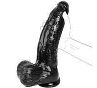 2.83'' Diameter Huge Thick Dildo for G-spot Stimulation Orgasm, 13 inch Big Black Dildo with Strong Suction Cup, Realistic Giant Massive Dildos Adult Sex Toy for Couple Men Women Gay Play