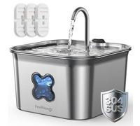 2.8L Cat Water Fountain for Drinking Stainless Steel