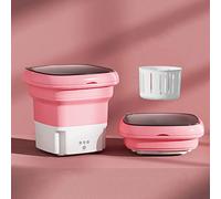 2.8L Mini Portable Washing Machine, Small Foldable Portable Washer with Drain Basket for Underwear,Socks, Towels, Bucket Washer for Apartment,Home Travel Self-Driving Tour,Camping, Apartment, Dorm