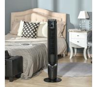 2.8L Oscillating Three Speed Air Cooler With Timer & Remote Control Black & White