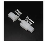 2.8mm 1P/2P/3P/4P/6P/9Pin Automotive Electrical Wire Connector Male Female Cable Terminal Plug Kits Motorcycle Ebike Car(Color:2Pin Silver,Size:50Sets)