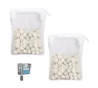 2.8oz BioMax Biological Material Remover Inserts Compatible with Fluval AquaClear AC50 Power Filter, Filter Media Kit for 50 Gallon Fresh & Saltwater Tank, Provides Stage 3 Biological Filtration-2Pack