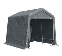 2.8x2.4m Storage Tent Heavy Duty Garden Shed Bike Shelter Waterproof Grey