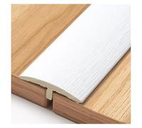 2.9/5.9/8.8 Ft PVC T Molding Floor Transition Strips Self Adhesive Floor Edge Trim Flat Divider Strip for Joining Flooring Gaps of Laminate Planks Tile(White,90cm/2.9ft)