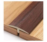 2.9/5.9/8.8 Ft PVC T Molding Floor Transition Strips Self Adhesive Floor Edge Trim Flat Divider Strip for Joining Flooring Gaps of Laminate Planks Tile(Black walnut,270cm/8.8ft)