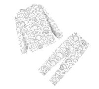 2-9 Years Colouring Pajamas for Children Diy Hand Painted Boys Girls Easter Pajamas Set Easter Bunny Eggs Kids DIY Hand Painted Set Colouring Pajama Sets 2pcs Toddler Kids Girl Round Neck Pj Sleepwear