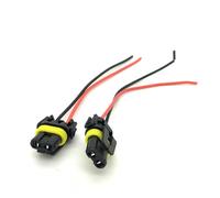 9006/HB4 9005/HB3 9012/HIR2 Headlight bulb repair socket connector plug wire - Pack of 2