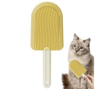 2.95x7.87inch Cat Tongue Comb, 2024 New Washable Silicone Pet Brushes, Cat Tongue Brush Licking Hair Comb, Simulated Cat Tongue Comb For Remove Dog Cat Bunny Pet Floating Hair And Dirt - Yellow