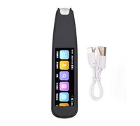 2.99 Inch Scanning Translator Smart Wifi Touchscreen Voice Translation Pen With 131 Online Languages Offline Translation Dictionary Recording Function For Travelers Students Profes (Black)