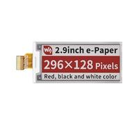 2.9inch E-Paper (B) E-Ink Raw Display Panel Compatible with Raspberry Pi 296x128 Resolution Red/Black/White Low Power with Wide Viewing Angle without PCB