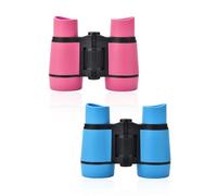 2 Adjustable Binoculars - Outdoor Children's Educational Telescope Toy, 4x30, Blue or Pink
