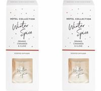 2×Aldi Hotel Collection | Winter Spice - Orange, Cinnamon & Clove Scented Reed Diffusers | 200mL Each (2 PACK)