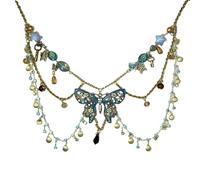 2. Alloy Crystal Butterfly Belly Chain Elegant Adjustable Body Jewelry For Swimwear & Low-Rise Outfits Sparkling Alloy Butterfly Waist Jewelry