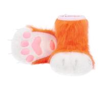 2. Animal Cosplay Paw Shoes Fuzzy Halloween Costume Adults Kids Fursuit Party Accessories Halloween Cosplay Costume Accessories