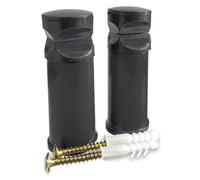 2 Anthracite Grey Single Universal Brackets for Flat Heated Towel Rail Radiators