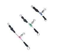 2. Anti-Entanglement Beads Fishing Swivels Connector Bearing Fast Hook Tackle For Anglers Smooth & Easy Use Metal Fishing Swivels With Beads