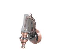 2. Art Deco Miniature Wall Sconce with Clear Glass Shade and Bright LED for Displays Victorian Styles Dollhouses Lamp