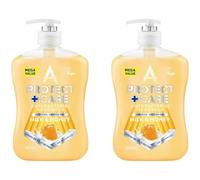 2× Astōnish Prōtect Cāre - Anti-bacterial Hand Wash - Milk & Honey Hand Cleanser | 600mL Each [TWIN PACK]