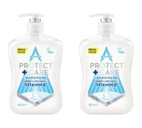 2× Astōnish Prōtect Cāre - Anti-bacterial Hand Wash - Vitamin E Hand Cleanser | 600mL Each [TWIN PACK]