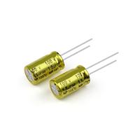 2 audio capacitors MKP frequency division HIFI fever electrolytic capacitor 100V 1.5UF 2.2UF 3.3UF 4.7UF 6.8UF 10UF(100V10UF 13x25)