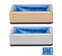 2 Automatic Shoe Cov ers Dispenser, ShoeCo ver Dispenser, Shoe Co ver Machine Automatic, 100 Shoe Cove Included, Automatic Shoe C Over Dispenser Machine for Home, Offices, Factory