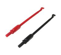 2 Automotive Test Lead Kit Clip Hook 4mm Banana Tool Puncture Wire Multimeter Test Stick Electric Cable Cover Floor