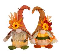 2 Autumn Gonks Plush Decorations, Illuminate Fall Gnome Plush Toys, Adorable Autumn Ornaments, For Halloween Thanksgiving Christmas Parties Wall Coffee Desktop Schools