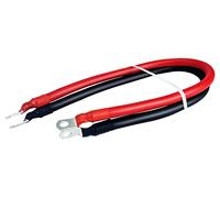 2 AWG Gauge Red + Black Marine Grade Battery Cables, 2ft Pure Copper Battery Cables Power Inverter Wire Set with Heavy Duty Tinned Lugs, Applicable to Solar, RV, Car, Boat, Automotive