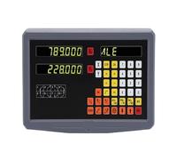 2 Axis 5um Digital Readout Display DRO Complete Set 2pcs Grating Scale Linear 0.005mm Digital Readout Ruler for Milling Machine Convenient for Reading(Only The SDS2MS DRO)