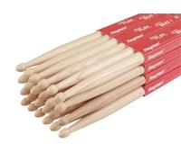 2-B drumsticks, hickory, 12 pairs, 16,2 x 407 mm.