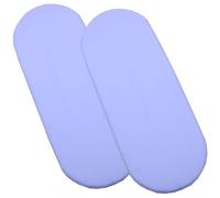 2 BabyPrem Fitted Cotton Bassinet Moses Basket Sheets 67 x 30cm BLUE