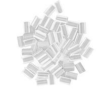 2 Bag U Tip Hair Extension Granule Salon Resin Transparent Wig Extension Thermal Bonding Granule, Transparent Fusion Keratin Glue Tips Pellets Granules Beads for Making Wigs Nail