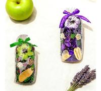 2 Bags Fruit & Lavender Scented Pot Pourri, 200g Long Dried Flowers Sachets, Natural for Drawer Closet & Decorative Bowl Display, Pet-Safe Home Fragrance Gift Set