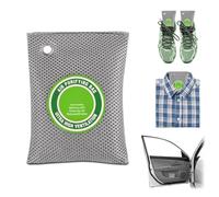 2 Bags Natural Air Purifying Bag | Bamboo Charcoal Odor Absorber for Home & Car | Closet Odor Eliminator, Small Room Deodorizer & Car Air Freshener | Charcoal Bags (200g- gray, Unscented)