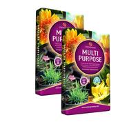 2 BAGS OF GROWMOOR 60LT MULTI-PURPOSE PEAT COMPOST ENRICHED FORMULA