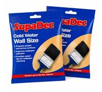 2 Bags of Wallpaper Cold Water Wall Size Adhesive Paste - Paste For Plaster & Porous Surface - Makes 4.5L Per Packet