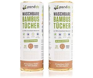 2 Bamboo Kitchen Roll | Washable Kitchen Towels Made Out of Bamboo fibers | Softer & More Absorbent Than Regular Paper Towels | Eco Friendly Cleaning Product | Versatile & Tear-Resistant