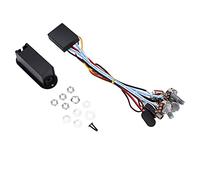 2 Band Active EQ Equalizer Preamp Circuit, Guitar Bass Tone Control, Dual Potentiometers Design with Noise Reduction, Includes 9V Battery Compartment and Outlet Bolt Set for Easy I