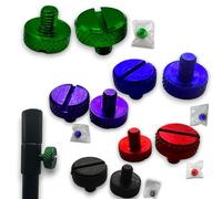 2 BANK STICK SPARE REPLACEMENT SCREWS Aluminium Carp COARSE FISHING EQUIPMENT (Green)