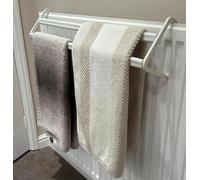 2 Bar Radiator Airer Twin Pack Indoor Towel Clothes Drying Rack