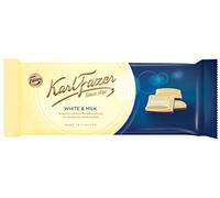 2 Bars x 100g of Karl Fazer White & Milk Chocolate
