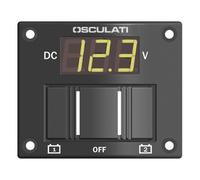 2-battery panel with tester digital IP56 - 1 PC Osculati - 14.100.05 - 1410005